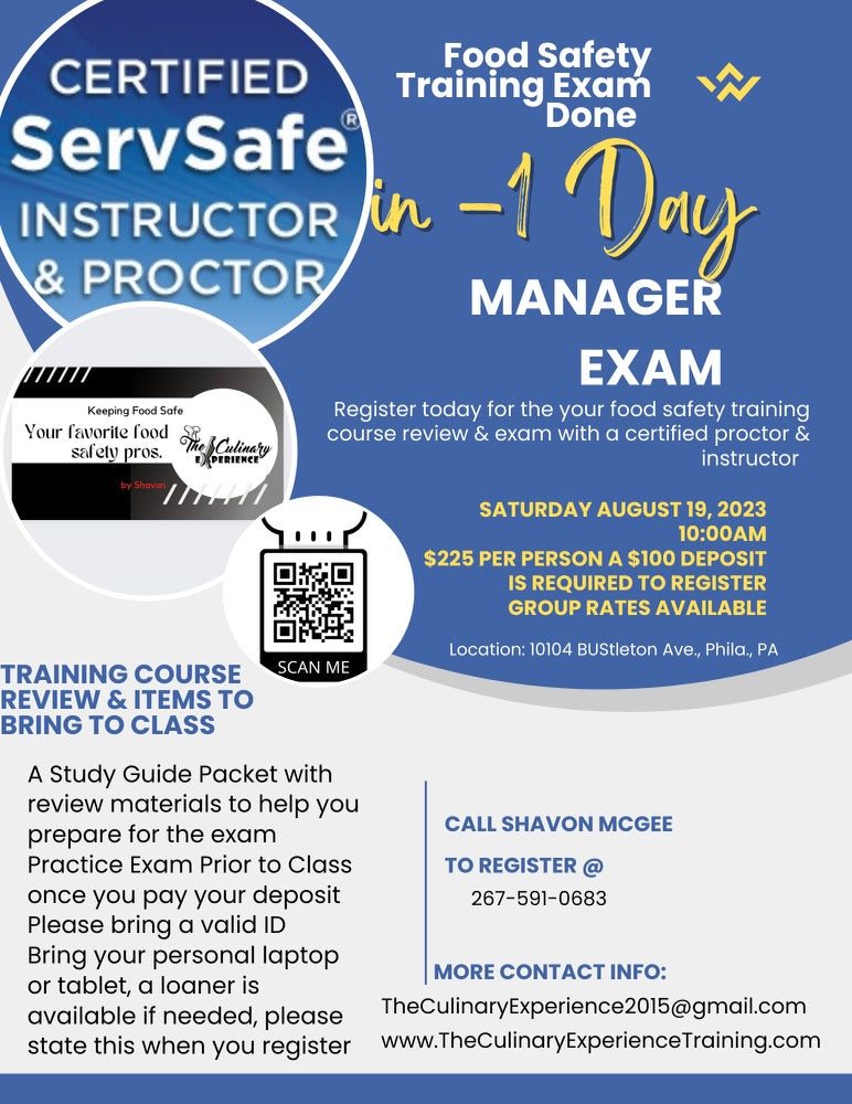 ServSafe Certification Course 360 Training & Development